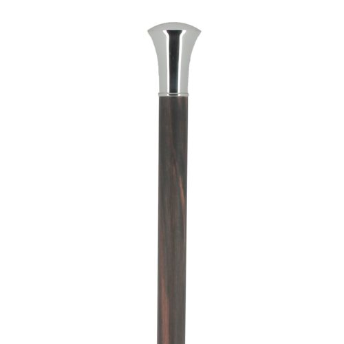 Canne épée - pommeau milord en métal argenté