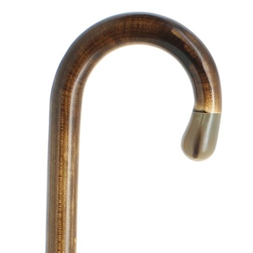 Courbe en érable flambé foncé avec boule corne
