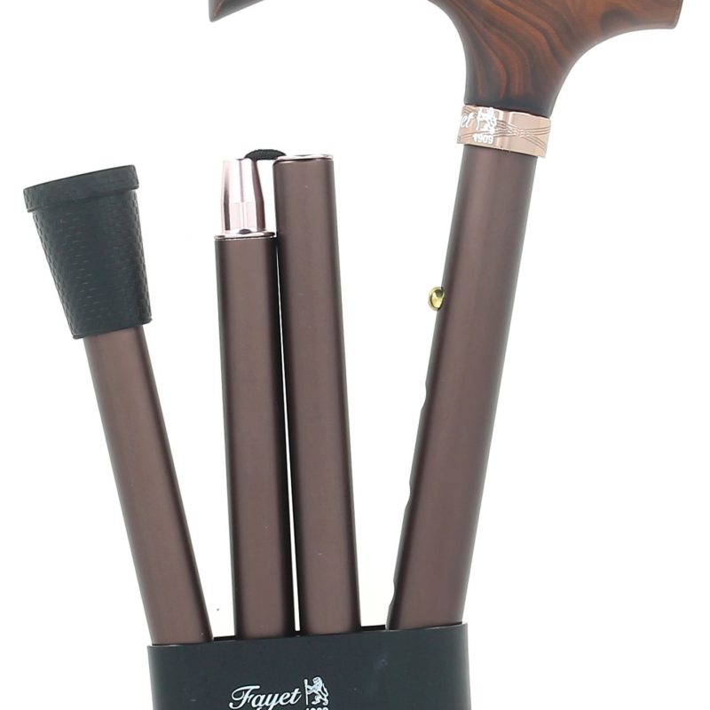 Adjustable folding cane for women