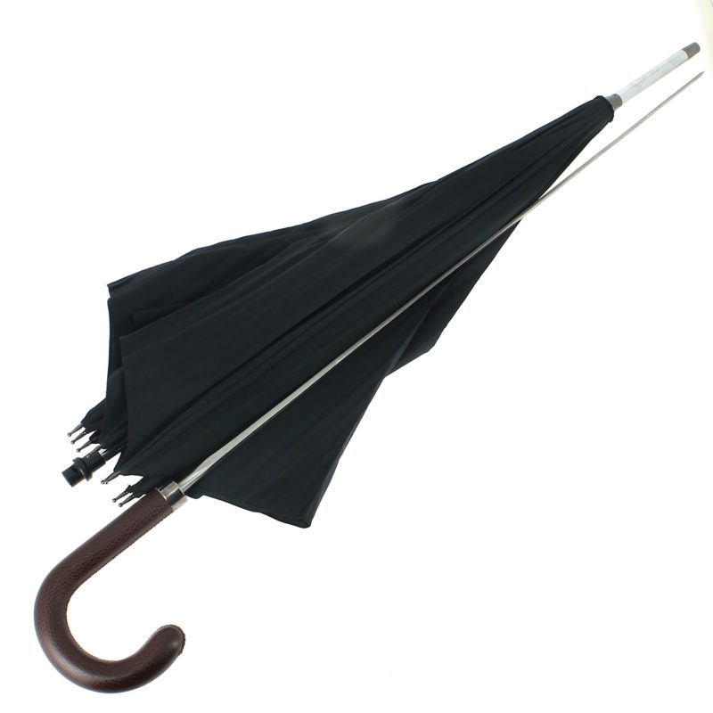 Parapluie épée avec poignée cuir marron