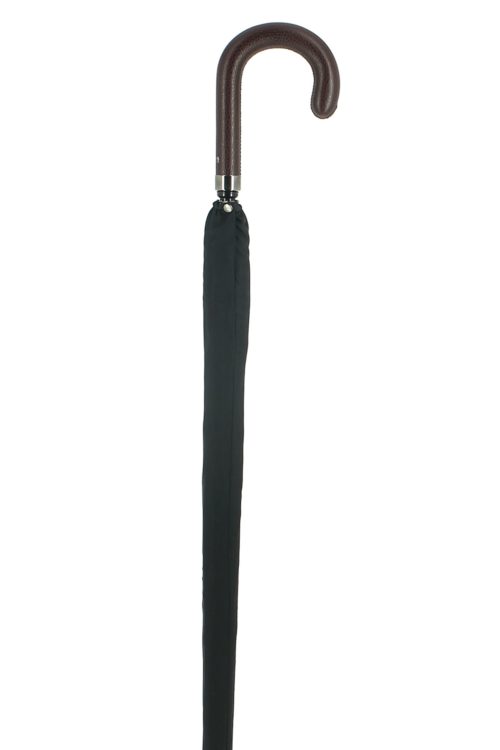Parapluie épée avec poignée cuir marron
