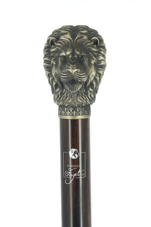 lion bronze vieilli