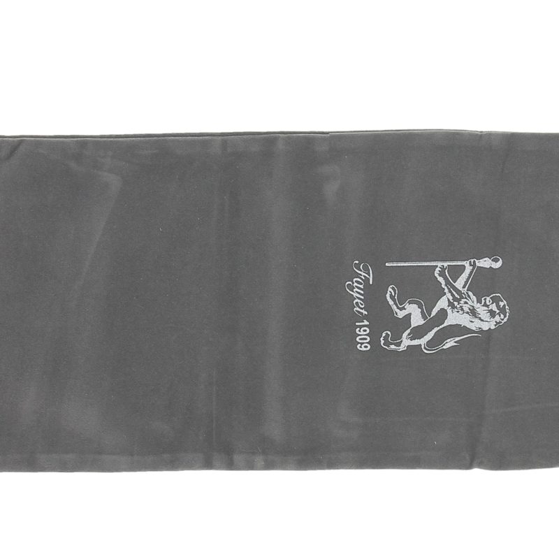 Pochette en velour gris pour canne pliante