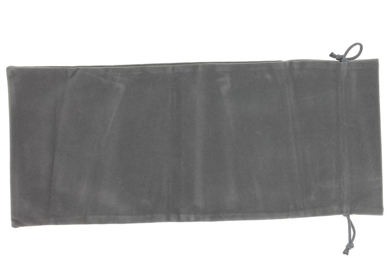 Grey velvet pouch for cane or folding umbrella