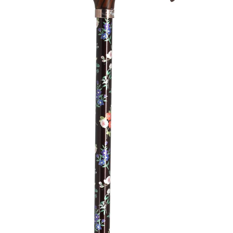 Canne réglable aluminium marron