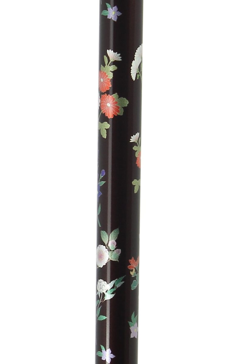 Canne réglable aluminium marron