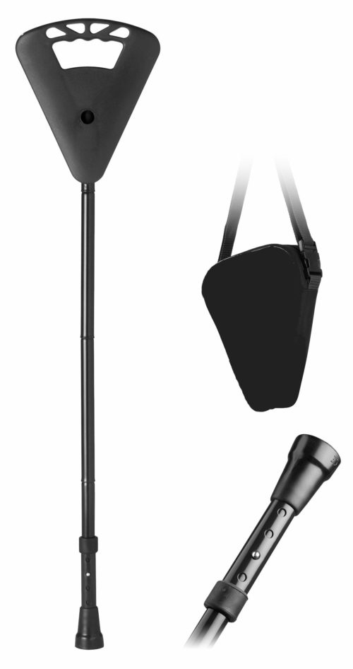 Adjustable folding seat cane