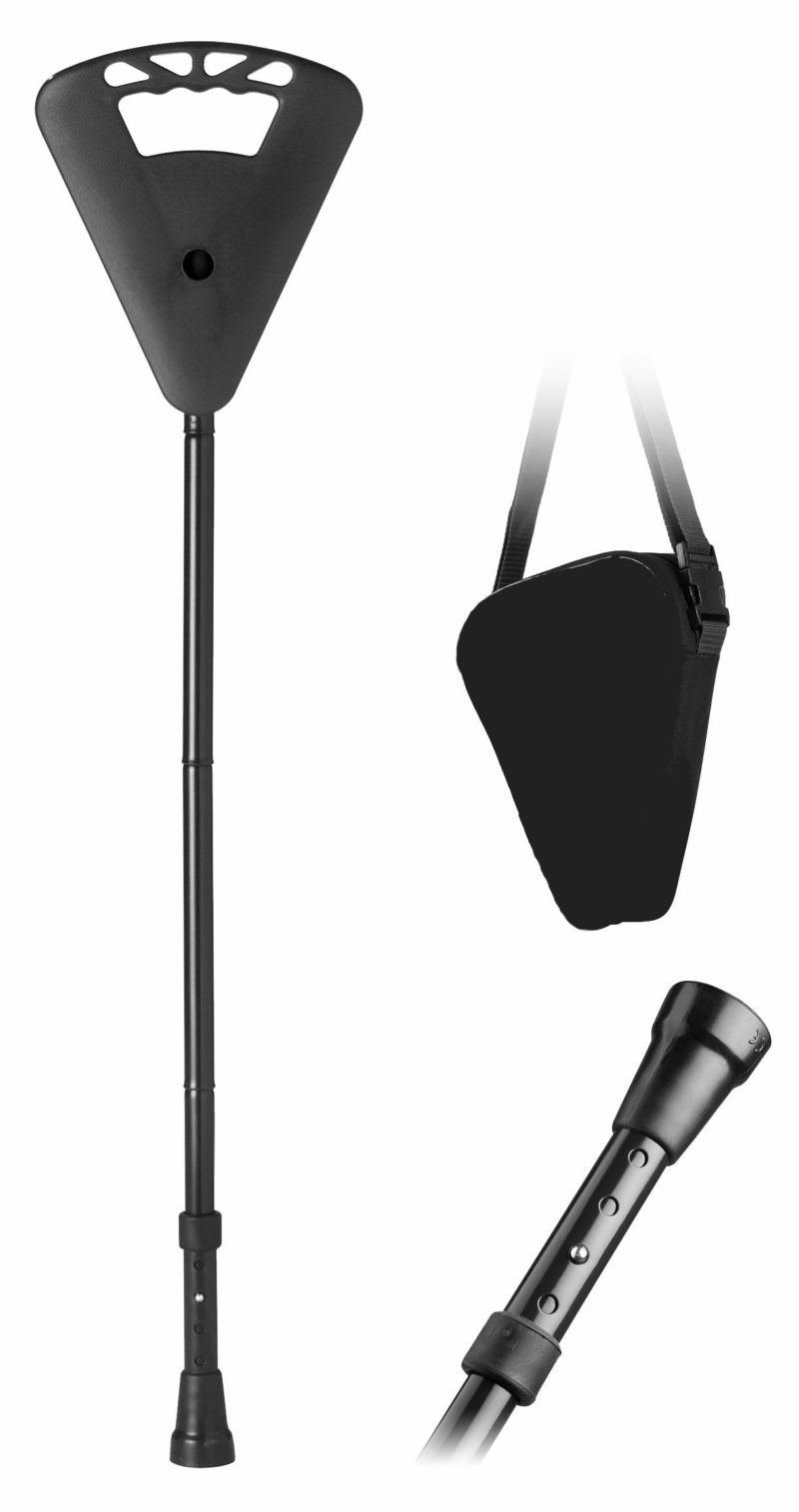 Adjustable folding seat cane