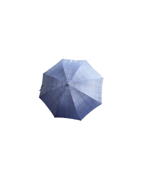 cane umbrella blue