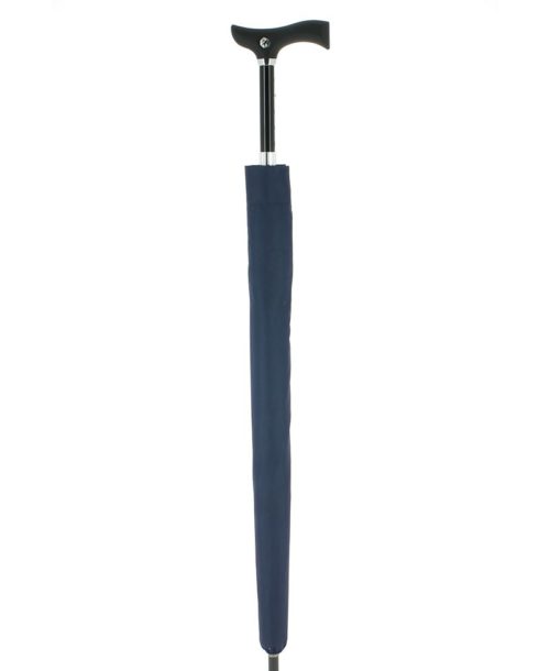 cane umbrella blue