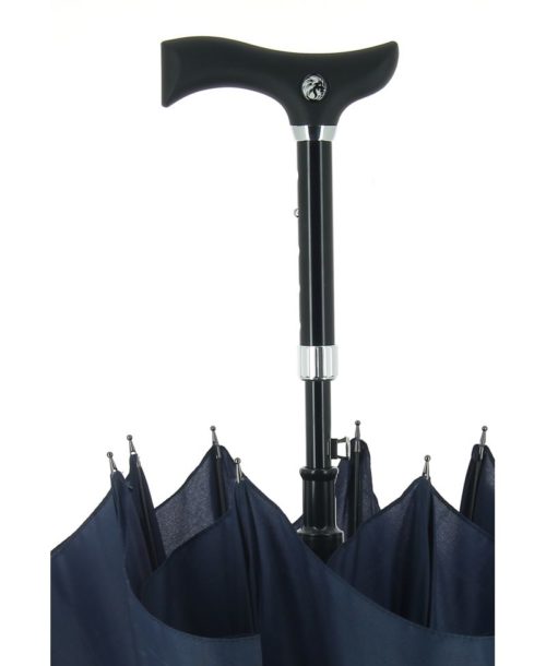 cane umbrella blue